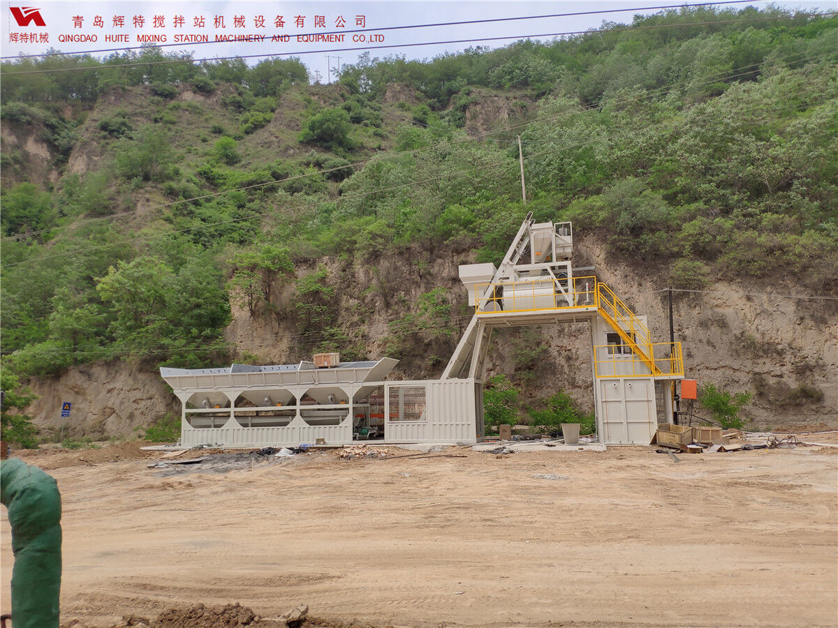 青島輝特機(jī)械 HZM75免基礎(chǔ)攪拌站模塊化設(shè)計(jì)，安裝快捷