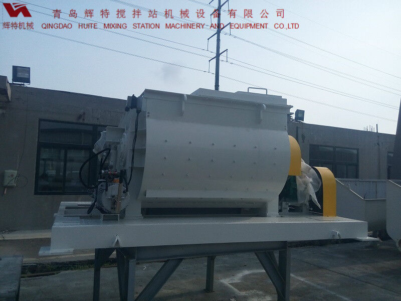 JS750攪拌臂采用偏心式設(shè)計，延長使用壽命，青島輝特機(jī)械