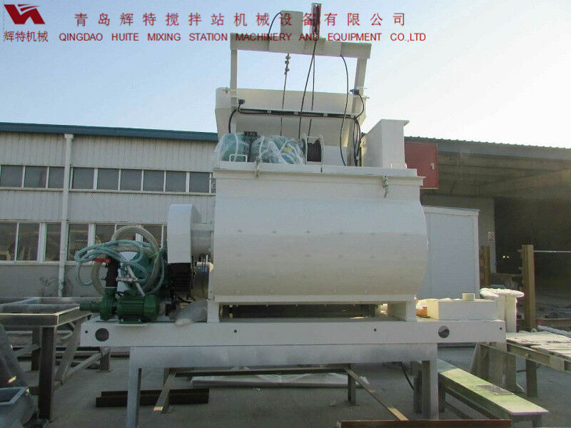 JS750攪拌臂采用偏心式設(shè)計，延長使用壽命，青島輝特機(jī)械